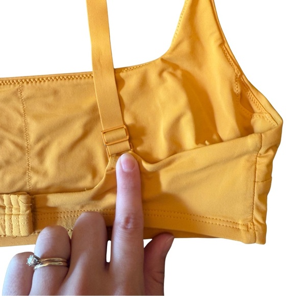 Everlane ReNew Square Neck Bikini Set | Mustard Yellow | Size Small - Picture 11 of 14